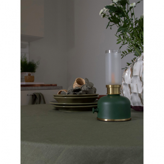 FRIDA Bordlampa M�rkgr�n (ljusl�ga) 22cm