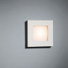 Doze Square Wall Recessed 80x80 1x LED 2700K Trailing Edge White Structure