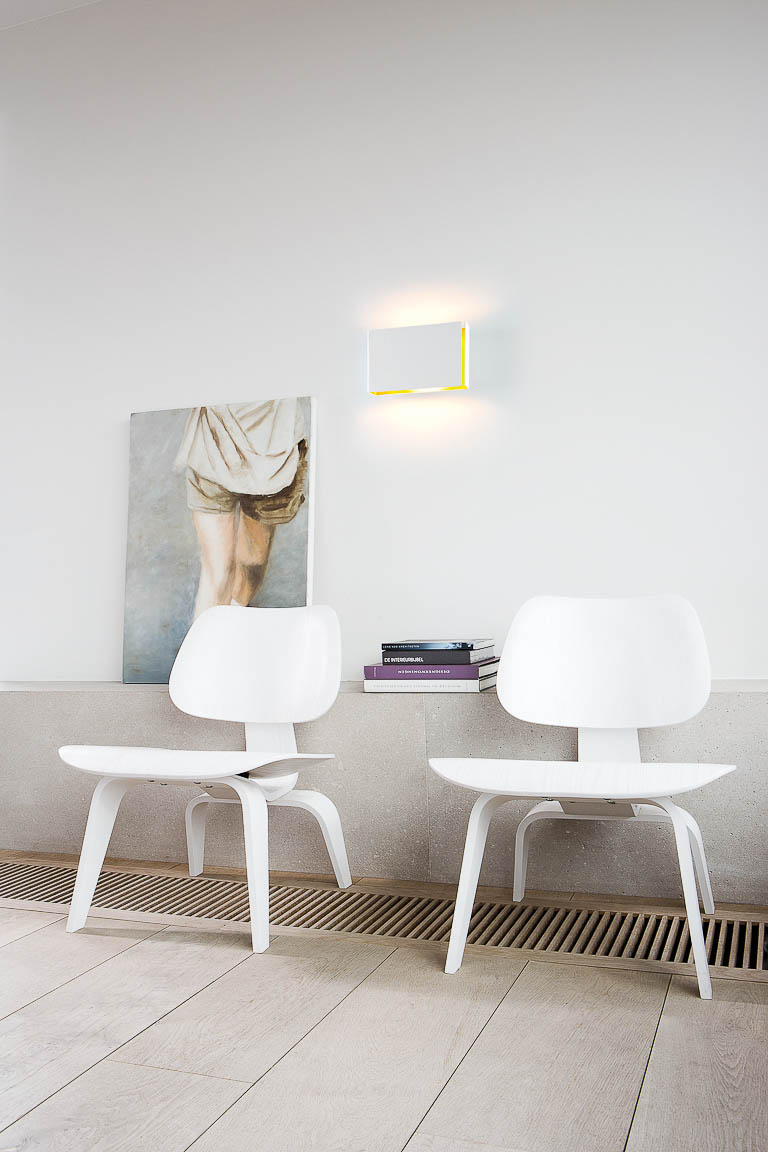 Split Wall Up/Down L 1x LED 2700K TE DI Black Structure - Gold Anodised