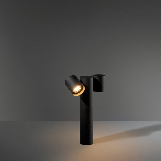 Lowieze Surface 70 Low 2x IP54 LED 3000K Flood Non-Dim DI Black Structure