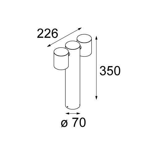Lowieze Surface 70 Low 2x IP54 LED 3000K Flood Non-Dim DI Black Structure