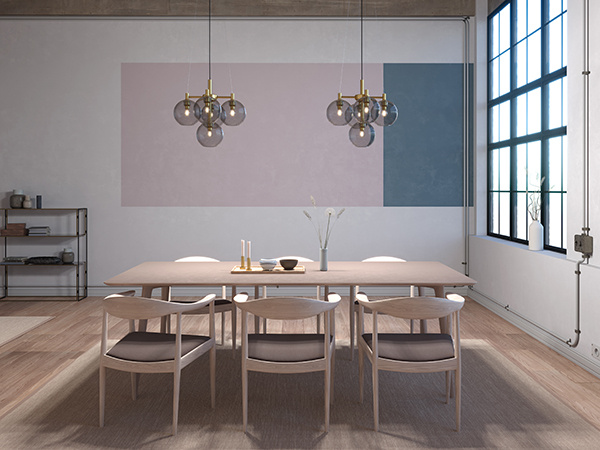 Gloria krona D500 m�ssing/r�kf�rgat glas E14