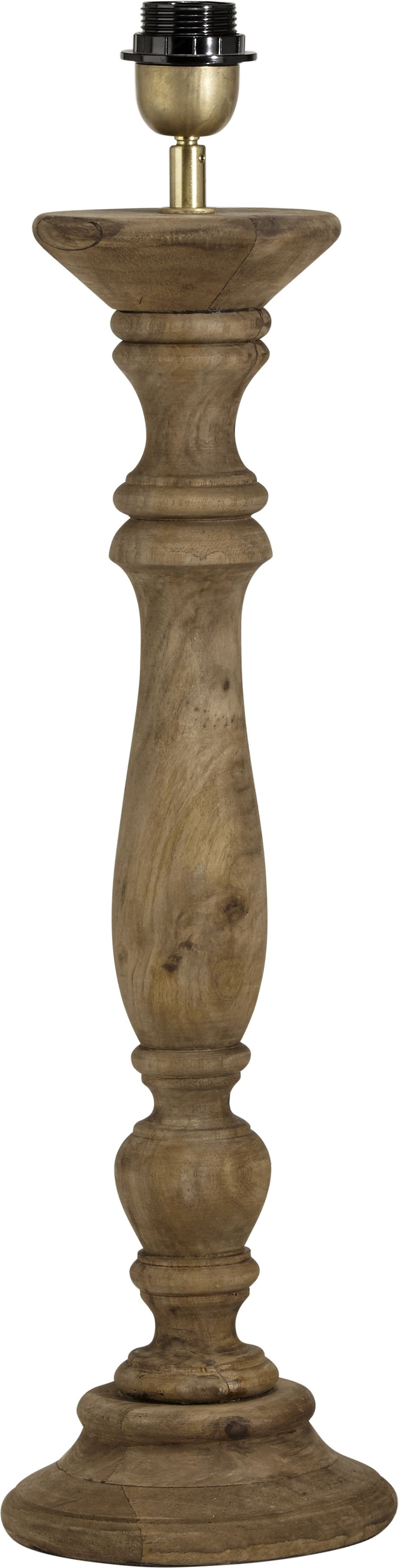 Lodge Lampfot, Aged Brown 38cm