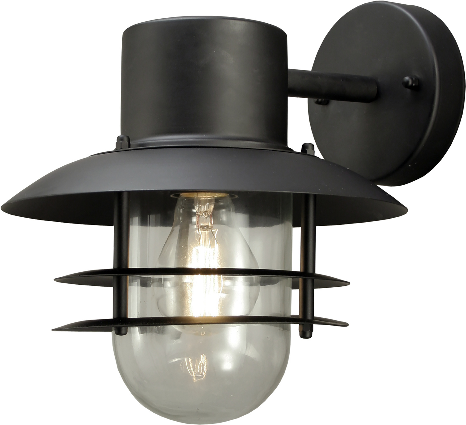 LANDSORT v�gglampa ute ner, svart