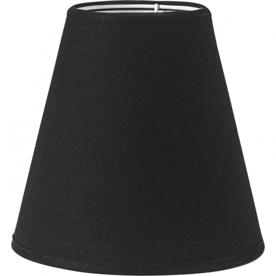 Toppringsk�rm E14, Franza Svart 15cm