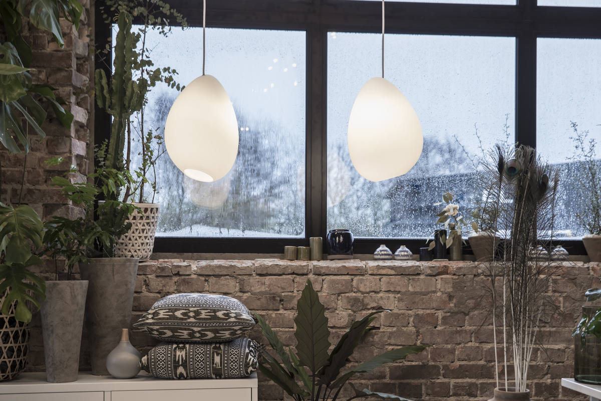 Ocean pendel D317 r�kf�rgat glas E27