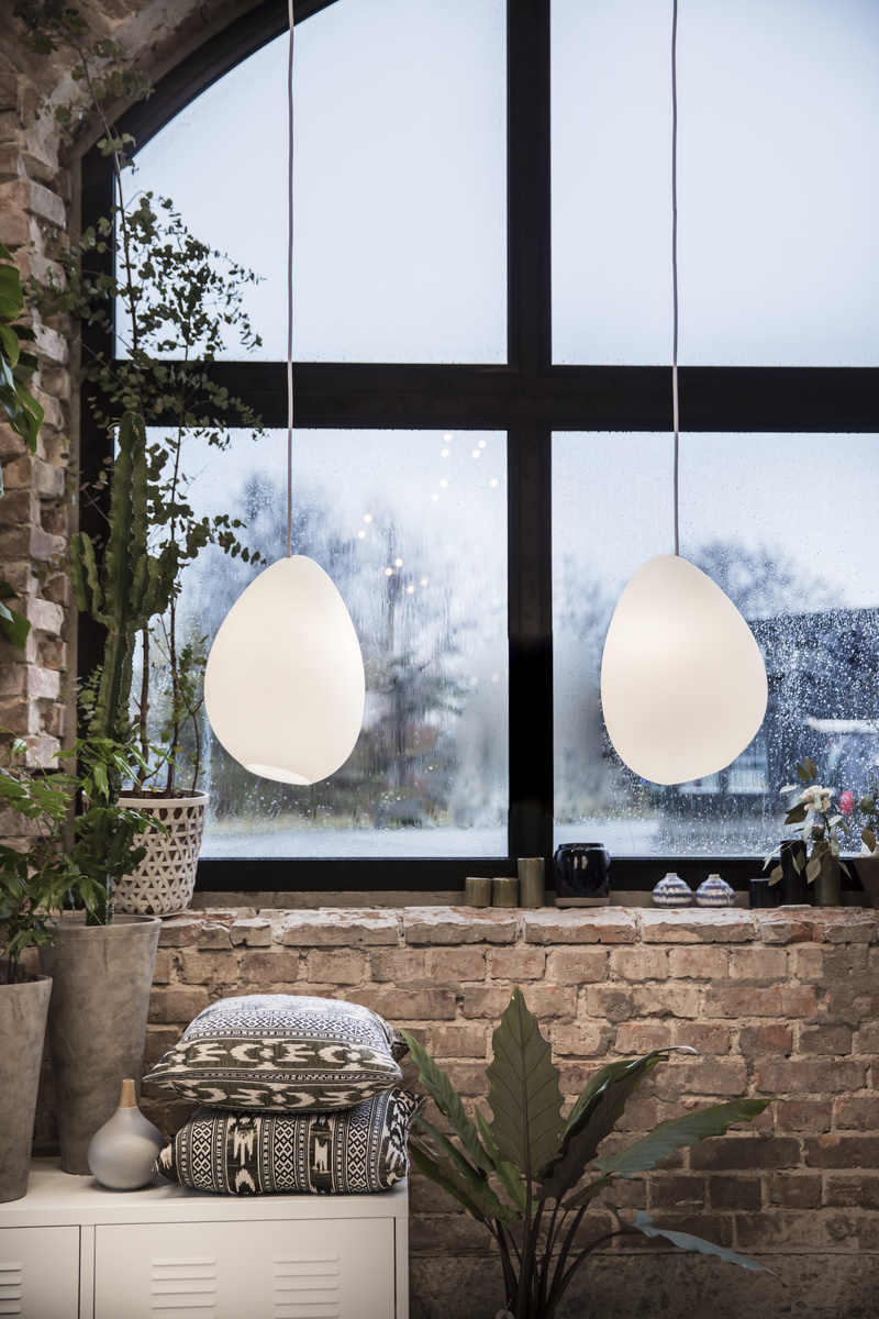 Ocean pendel D317 r�kf�rgat glas E27