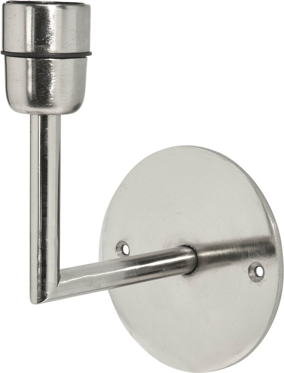 Base V�gglampa, Matt chrome 13cm