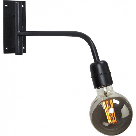 Base v�gglampa, Matt svart 34cm