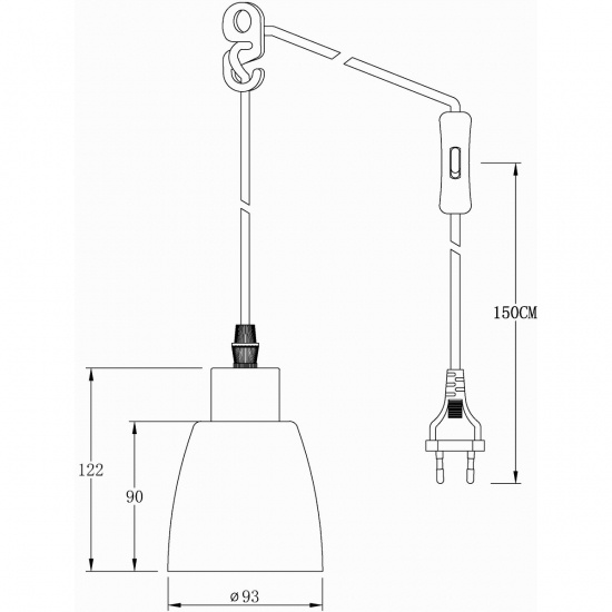 SM�LAND f�nsterlampa, svart/vit