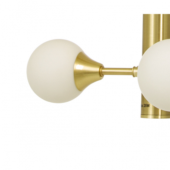 COSMOS taklampa 12-arm, matt m�ssing/vit