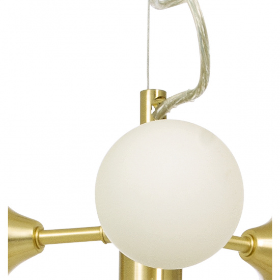 COSMOS taklampa 12-arm, matt m�ssing/vit