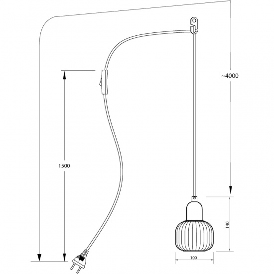 ELIN f�nsterlampa, matt m�ssing/vit