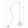 ELIN fönsterlampa, matt mässing/vit ELIN fönsterlampa, matt mässing/vit