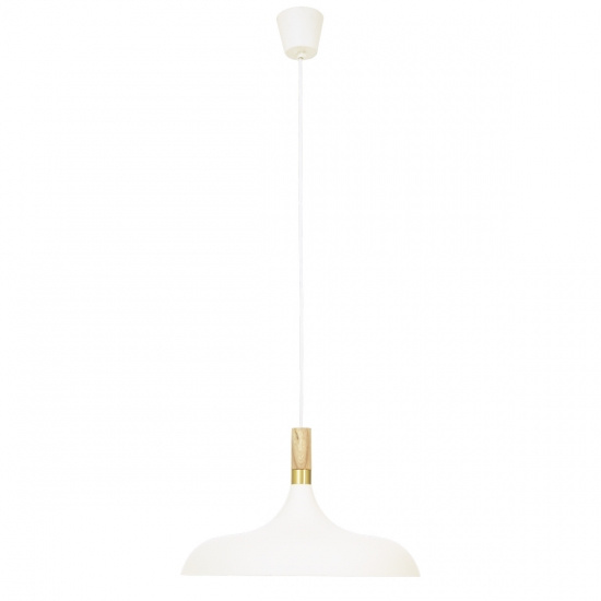 SENSE taklampa 42 cm, vit/tr�/matt m�ssing