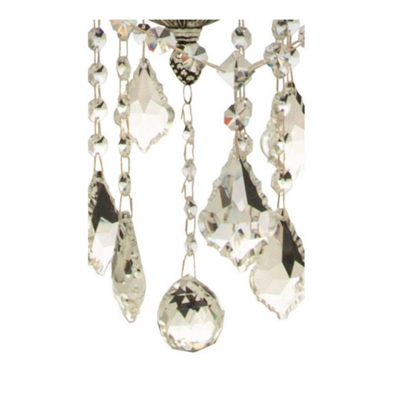 ALLINGTON takkrona 6+3-arm, silver