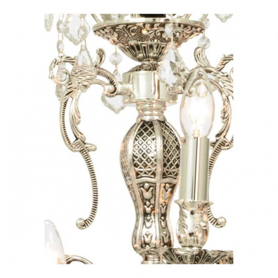 ALLINGTON takkrona 6+3-arm, silver