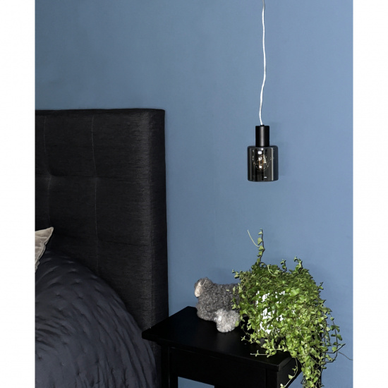 CYLINDER f�nsterlampa, svart/r�k