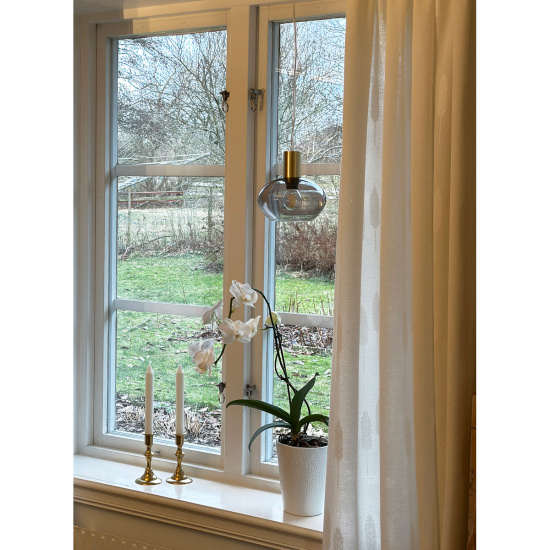 BELL f�nsterlampa, matt m�ssing/r�k