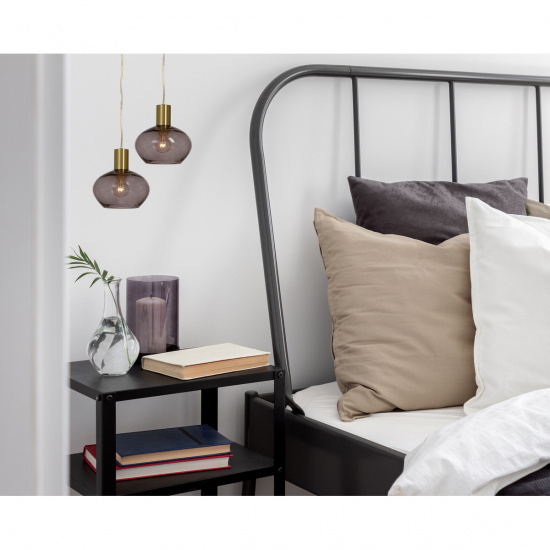 BELL f�nsterlampa, matt m�ssing/r�k