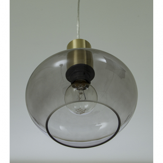 BELL f�nsterlampa, matt m�ssing/r�k