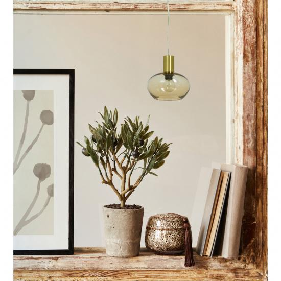 BELL f�nsterlampa, matt m�ssing/amber