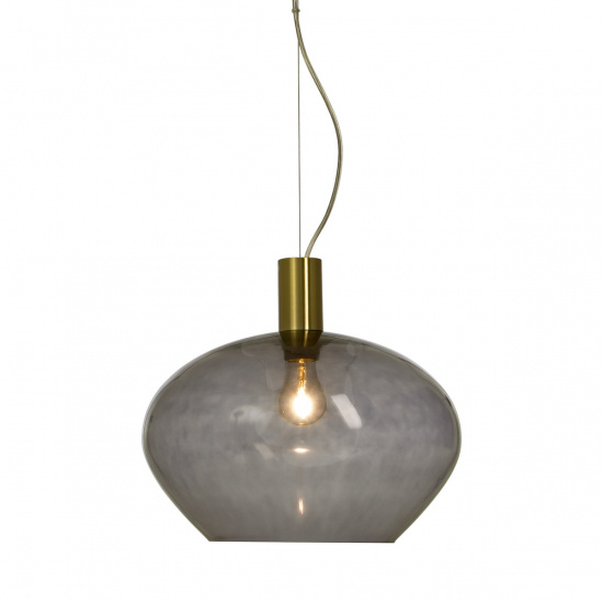 BELL taklampa 35cm, matt m�ssing/r�k