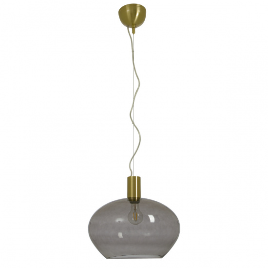 BELL taklampa 35cm, matt m�ssing/r�k