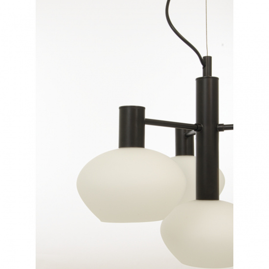 BELL taklampa 4:a, svart/vit