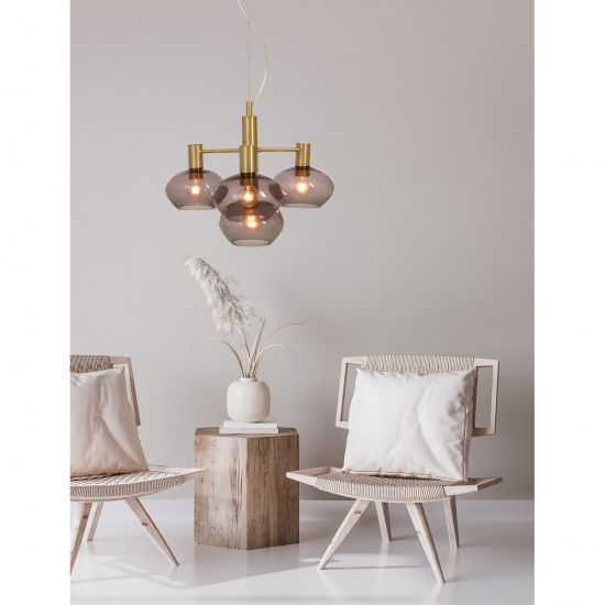 BELL taklampa 4.a, matt m�ssing/r�k