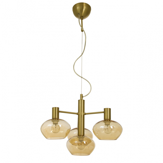 BELL taklampa 4:a, matt m�ssing/amber