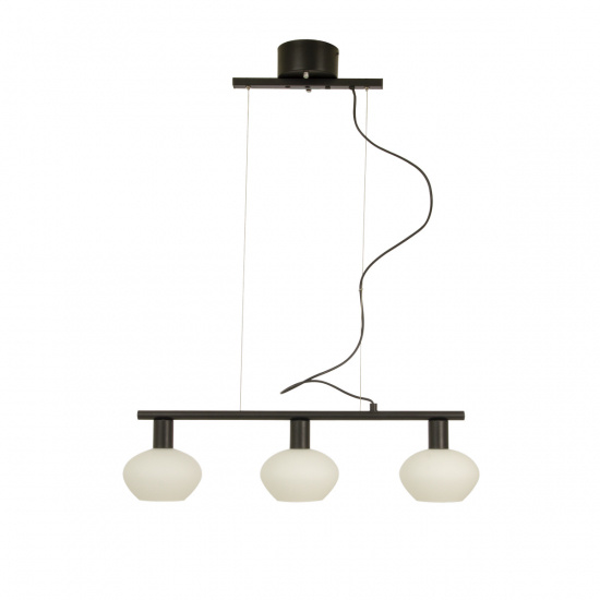 BELL taklampa 3:a rak, svart/vit