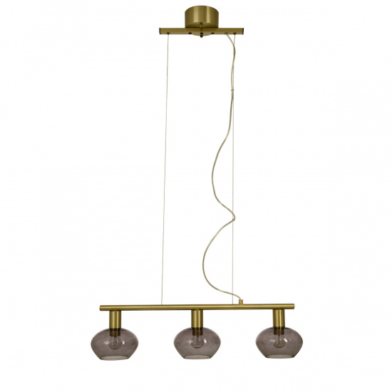 BELL taklampa 3:a rak, matt m�ssing/r�k