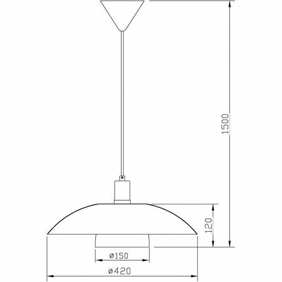 ALFA taklampa, svart