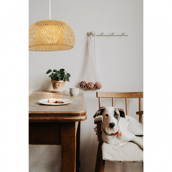 MALACCA taklampa 38cm, natur