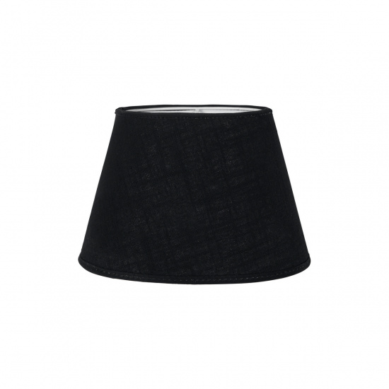 Oval Lampsk�rm, Classico Svart 15cm