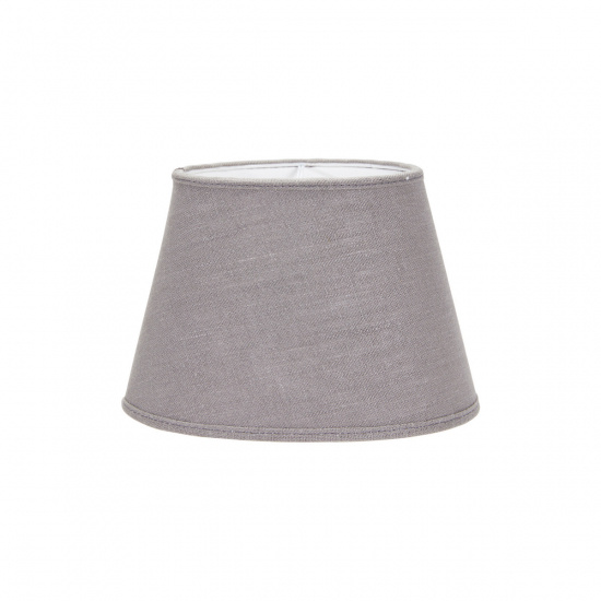 Oval Lampsk�rm, Lin Gr� 15cm