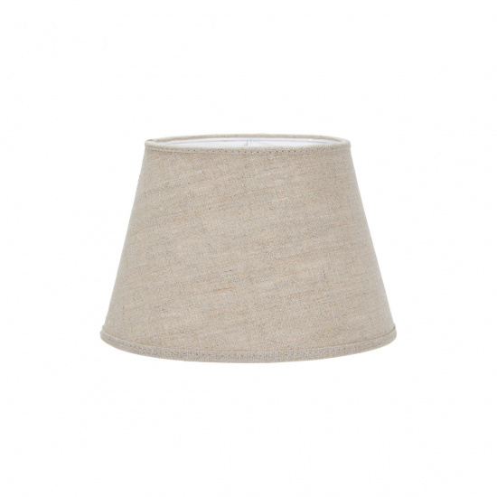 Oval Lampsk�rm, Lin Natur 15cm