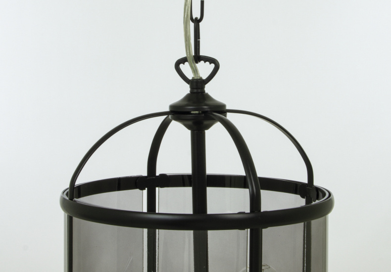 BUDGIE taklampa �23, svart/r�k