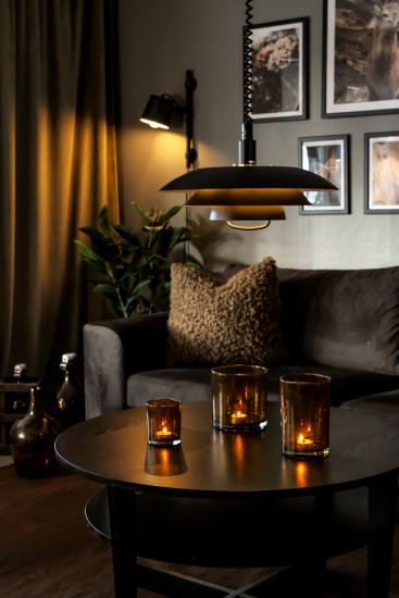 EPSILON taklampa med hiss, svart