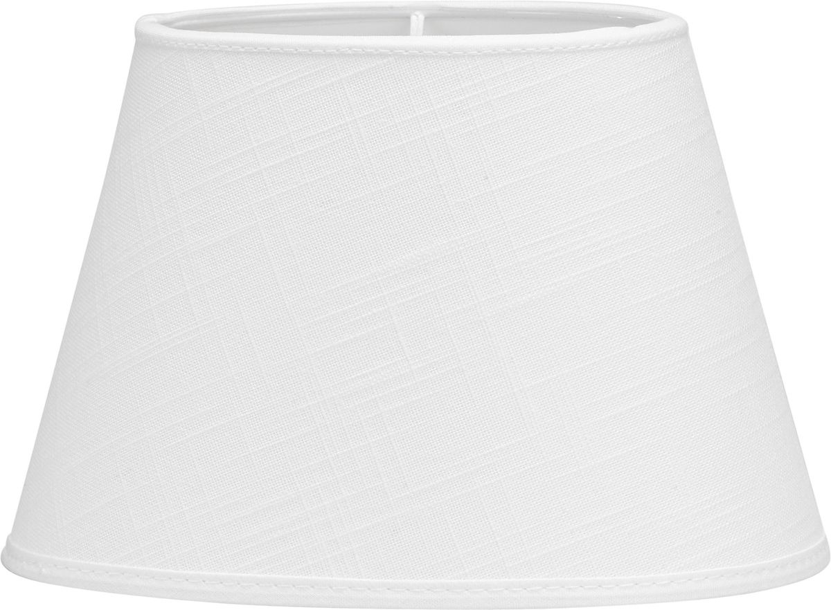 Oval Lampsk�rm, Classico Vit 25cm