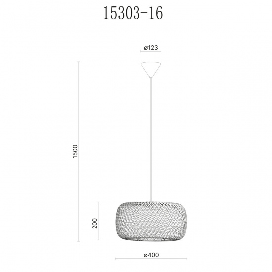 SAVANNA taklampa �40, brun