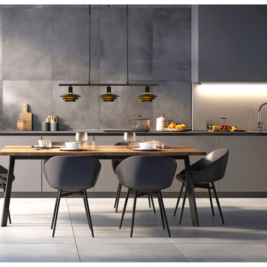 EPSILON taklampa 3:a, svart