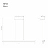 LINEA taklampa, brunbets/svart LINEA taklampa, brunbets/svart