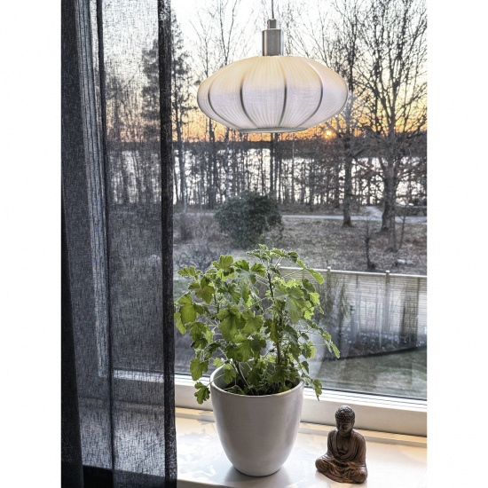 MAMSELL f�nsterlampa, krom/vit