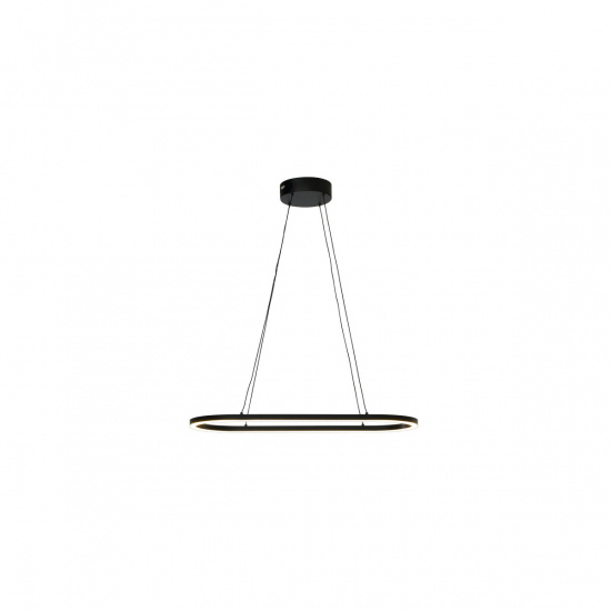 ODA taklampa oval 75x30cm, svart