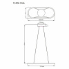 ODA taklampa oval 75x30cm, svart ODA taklampa oval 75x30cm, svart