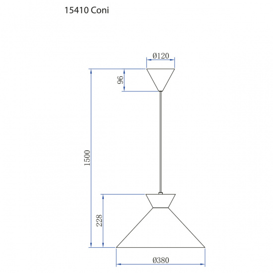 CONI - Taklampa - Sandf�rgad - Diam 38cm