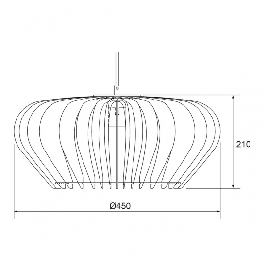CALYPS taklampa �45, svart