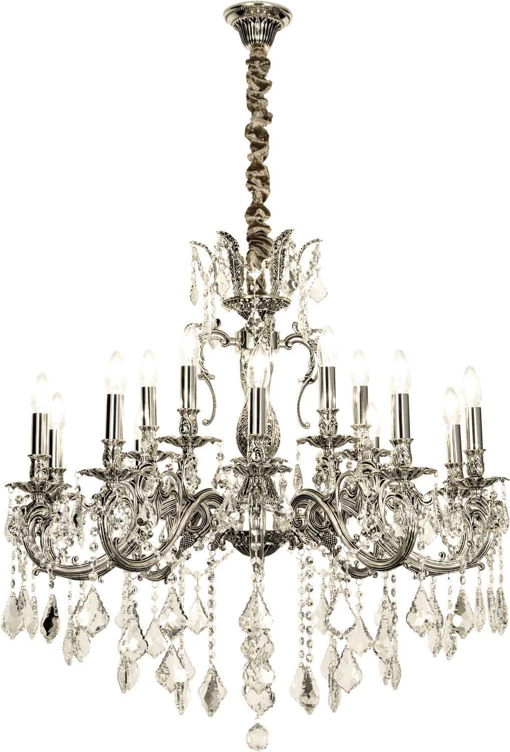 ALLINGTON takkrona 15-arm, antiksilver